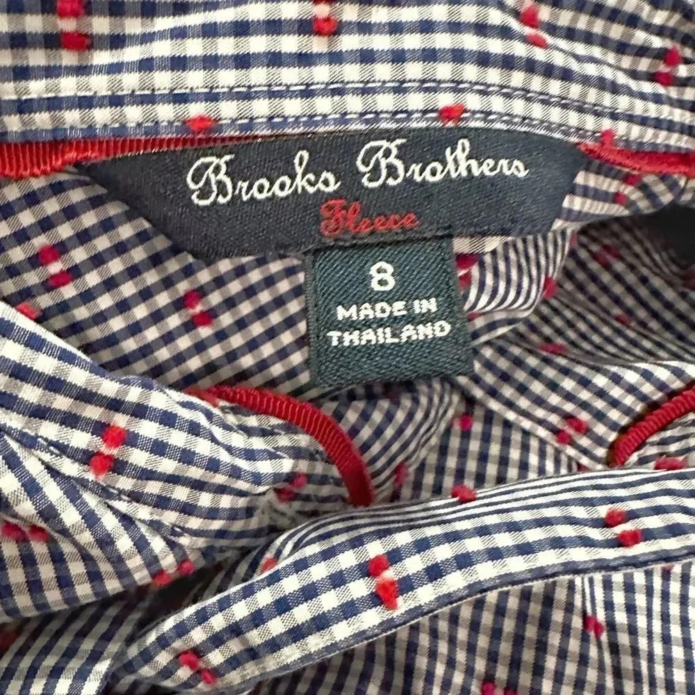 Brooks Brothers | Poplin Front-Tie Shirt Dress (8) - Picture 6 of 7